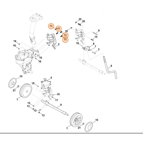 STIHL Glebogryzarka spalinowa MH445.0 Śruba sześciokątna M8x20 9018 318 1802